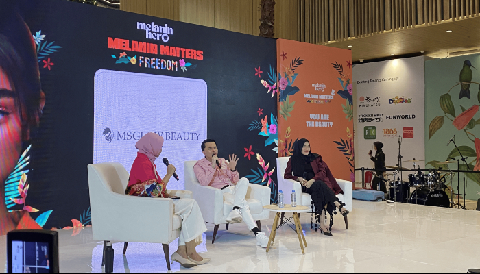 Acara Melanin Matters Freedom untuk mengedukasi masyarakat Indonesia tentang bahaya skincare ilegal, khususnya produk yang mengandung merkuri dan etiket biru. (Istimewa) - Image
