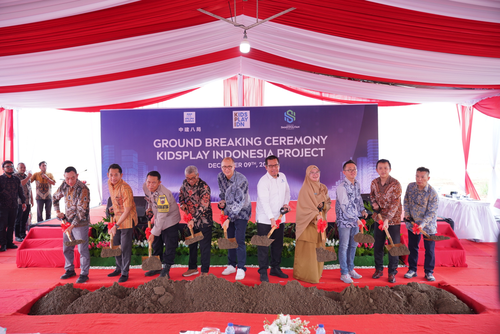 Groundbreaking pembangunan pabrik baru Cititoy di Subang Smartpolitan, Selasa (10/12). (Subang Smartpolitan) - Image