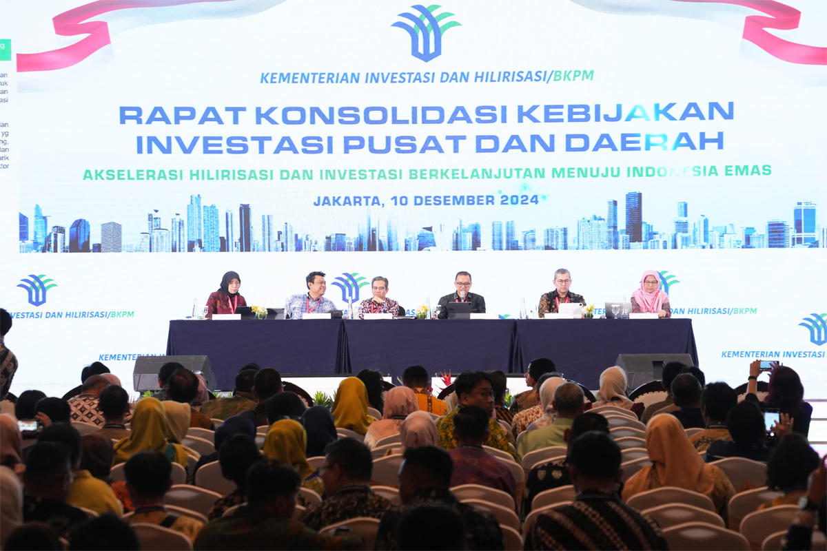 Rapat Konsolidasi Kebijakan Investasi Pusat dan Daerah, di Jakarta, pada Selasa, (10/12)/(Humas BKPM). - Image
