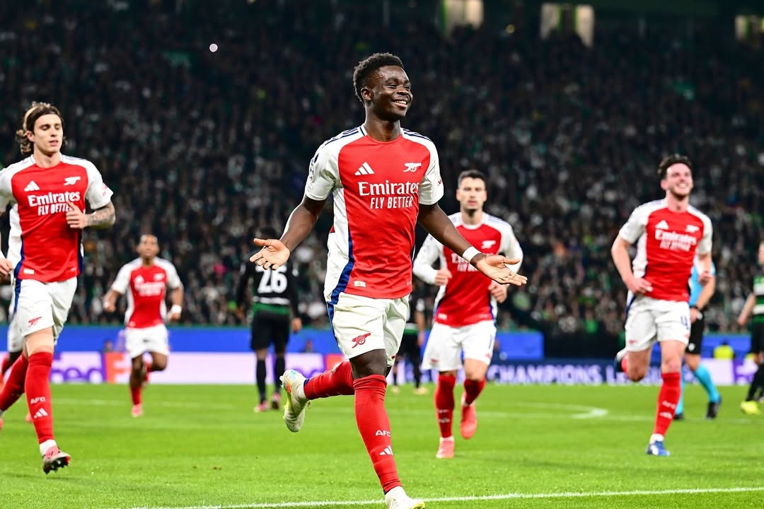 Bukayo Saka gagal mencetak hat-trick pertamanya bersama Arsenal. (Sumber foto: Instagram/@bukayosaka87 ) - Image