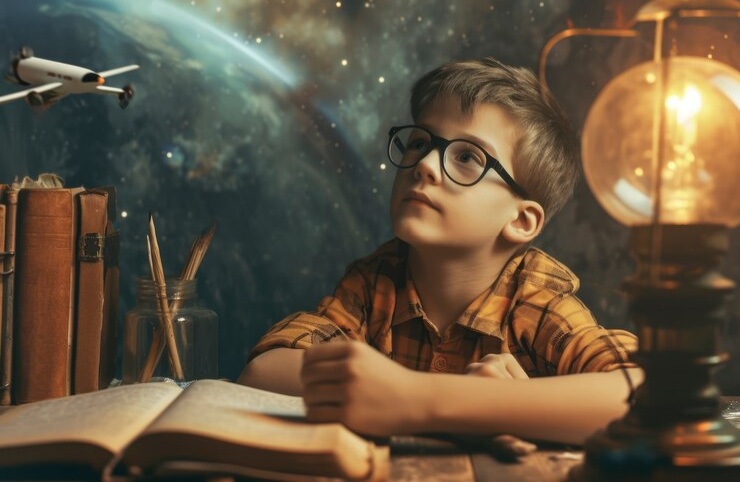 Ilustrasi orang dengan weton anak genius yang dikenal cerdas, sukses dan berprestasi, yang tak akan pernah mengecewakan orang tuanya dan akan selalu bawa nama baik keluarga. - Image