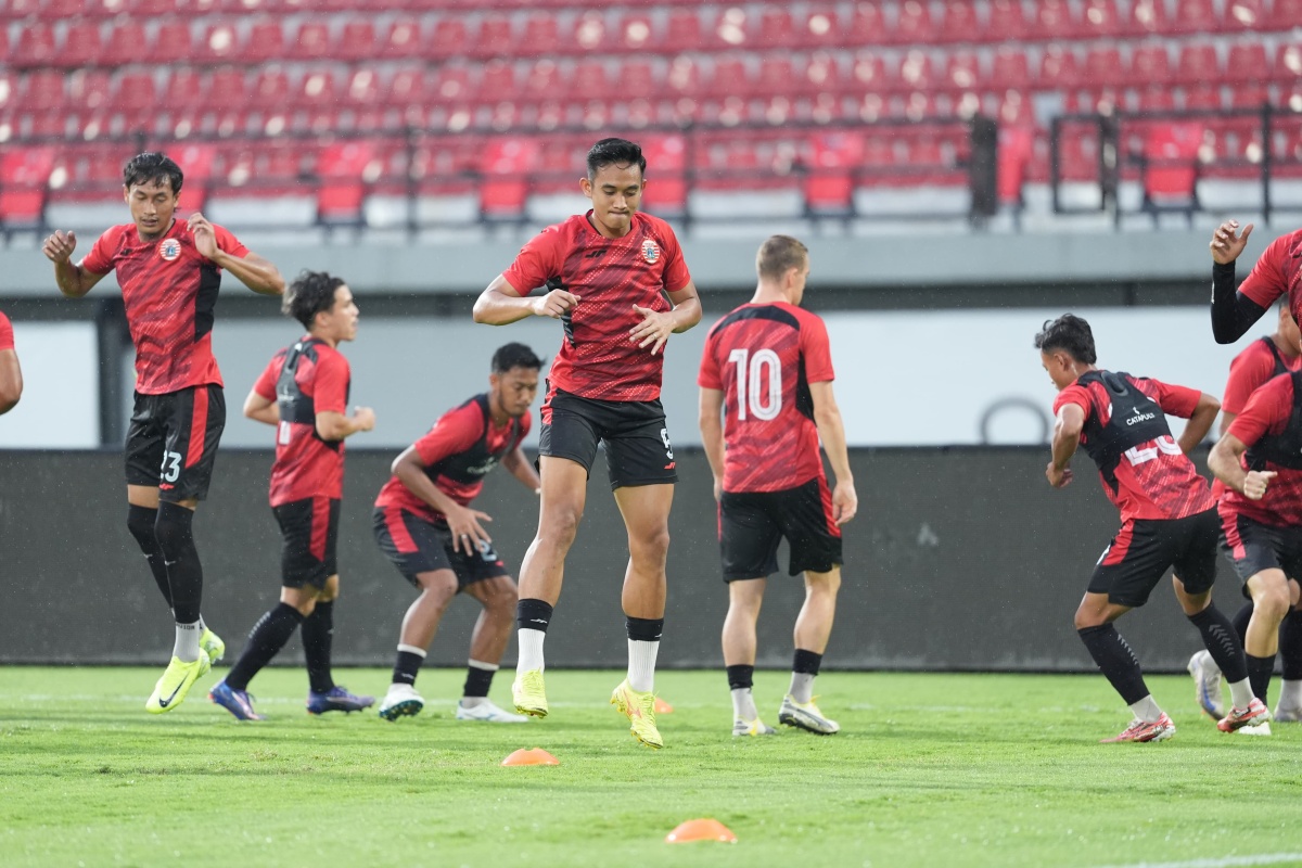 Persija Jakarta menjalani latihan terakhir jelang melawan Bali United FC. (Media Persija) - Image