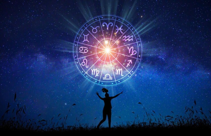 Ilustrasi 12 tanda zodiak. - Image