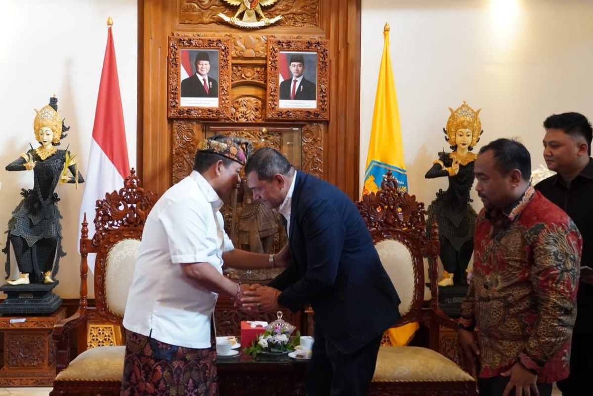Panitia Pelaksana Muktamar VI Partai Bulan Bintang (PBB) koordinasi dengan Pj Gubernur Bali, pada Kamis (19/12). (PBB) - Image