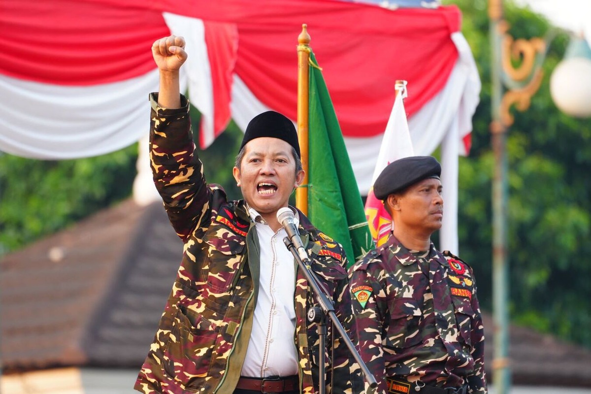 Ketua Umum Gerakan Pemuda (GP) Ansor Addin Jauharudin (kiri). (Dokumentasi GP Ansor) - Image