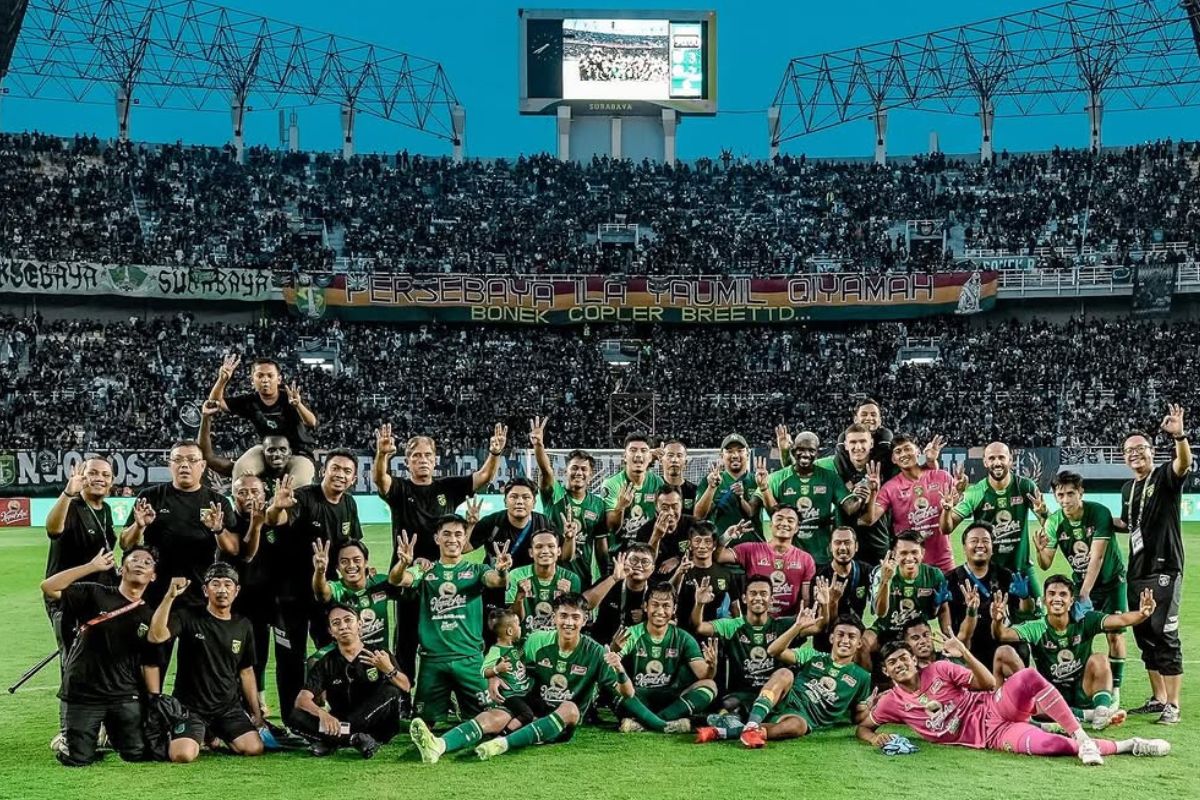 Persebaya Surabaya jadi salah satu tim kandidat juara Liga 1 Indonesia 2024/2025. (Media Persebaya) - Image