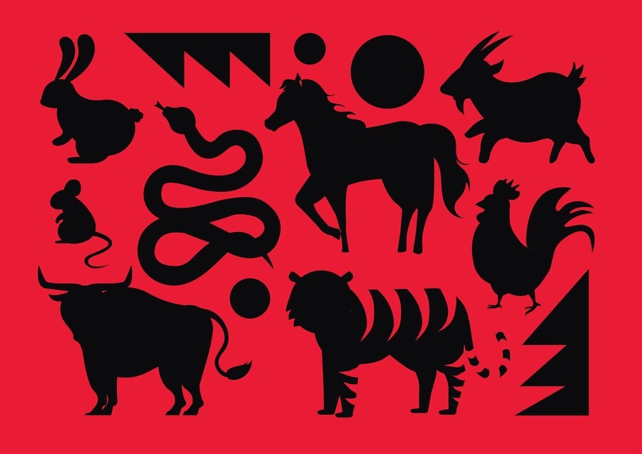 Simbol 12 shio. (Valrika Studio/Freepik) - Image