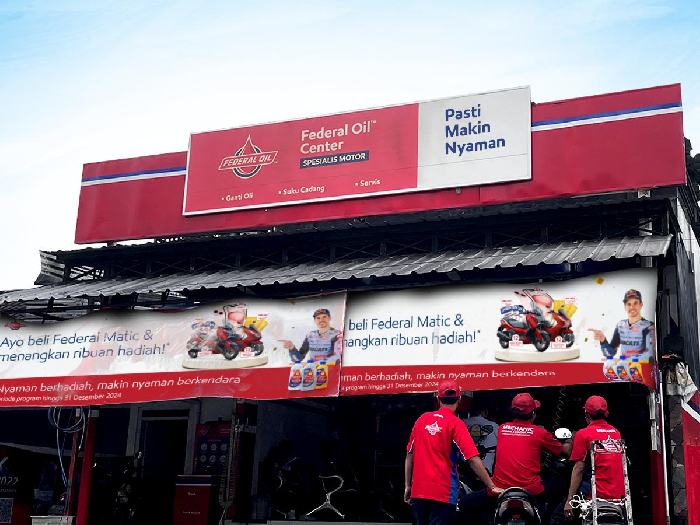 Agar terhindar dari pembelian oli palsu Federal Oil menyarankan untuk membeli di bengkel rekanan resmi.