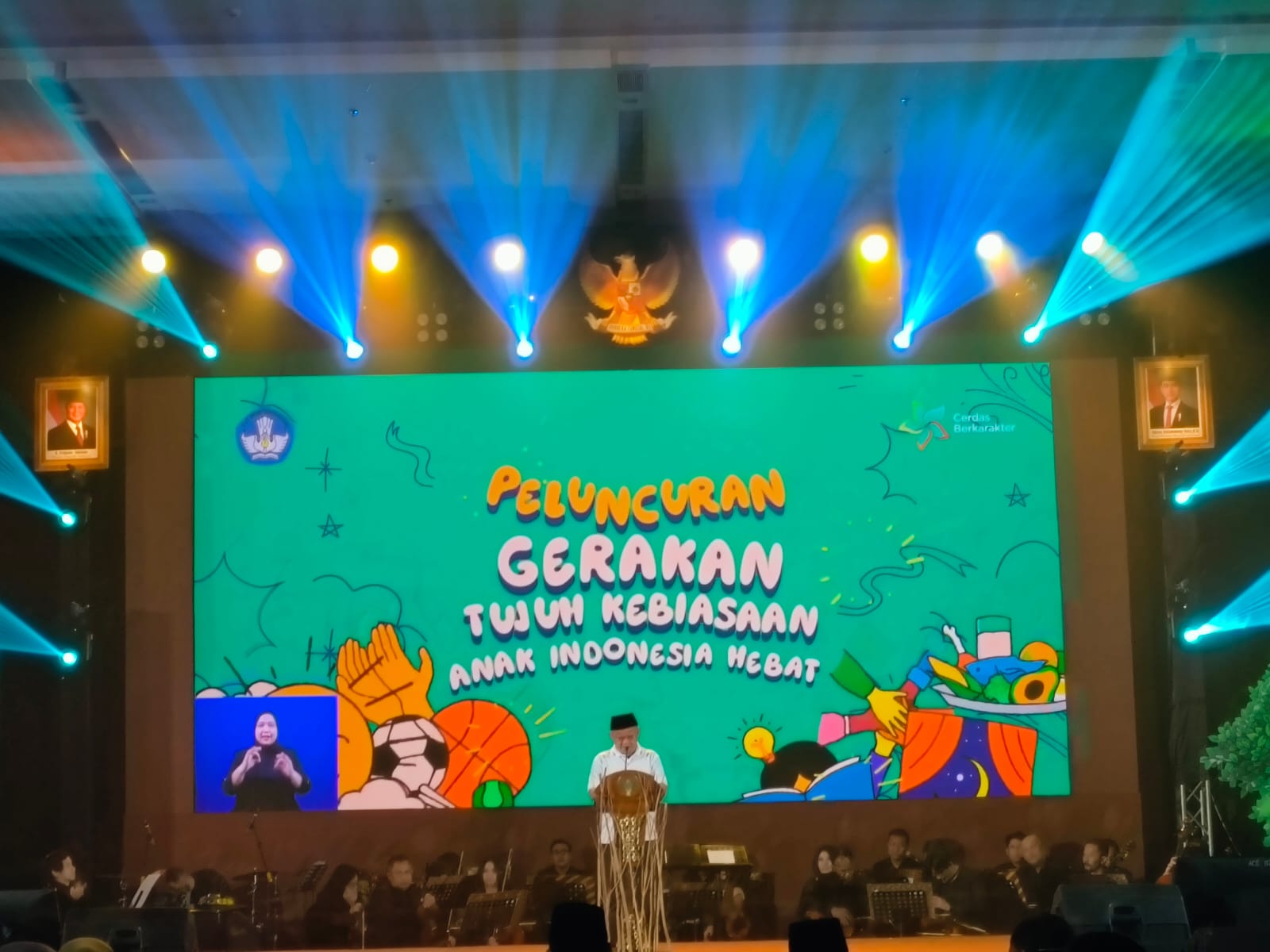 Peluncuran Gerakan Tujuh Kebiasaan Anak Indonesia Hebat oleh Mendikdasmen Abdul Mu - Image