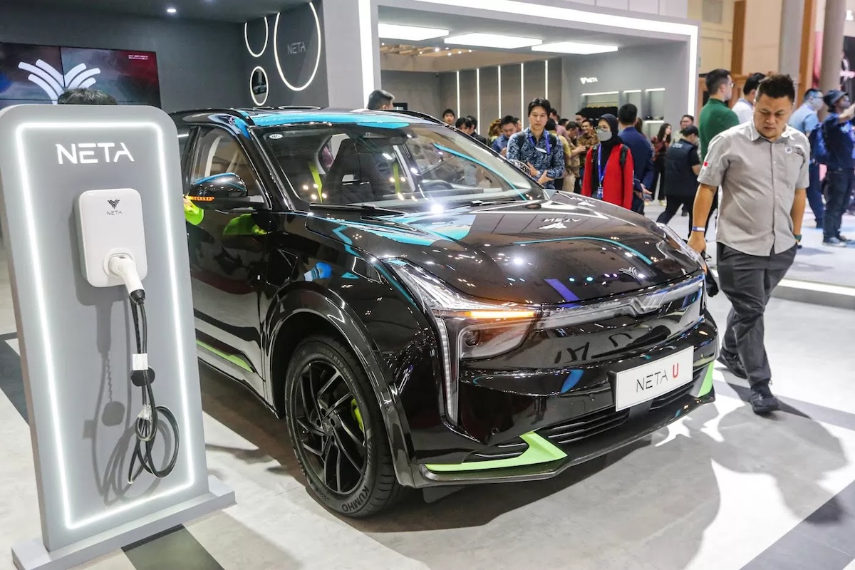 Produsen otomotif asal Tiongkok, Neta secara resmi hadir di Indonesia lewat GIIAS 2023. (Dok. JawaPos.com) - Image