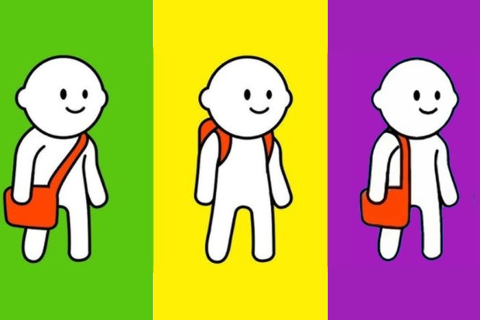 Ilustrasi cara seseorang membawa tas dapat mengungkapkan kepribadian seseorang yang tersembunyi menurut psikologi. - Image