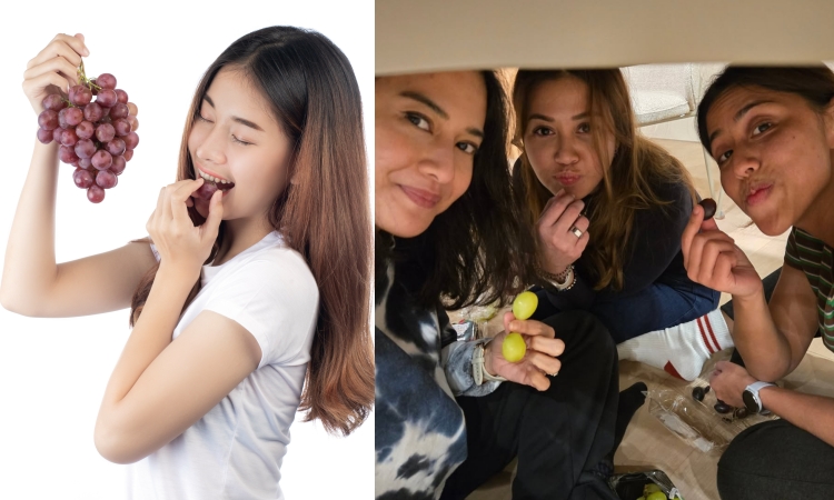 Tradisi makan buah anggur di bawah meja saat malam tahun baru - Image