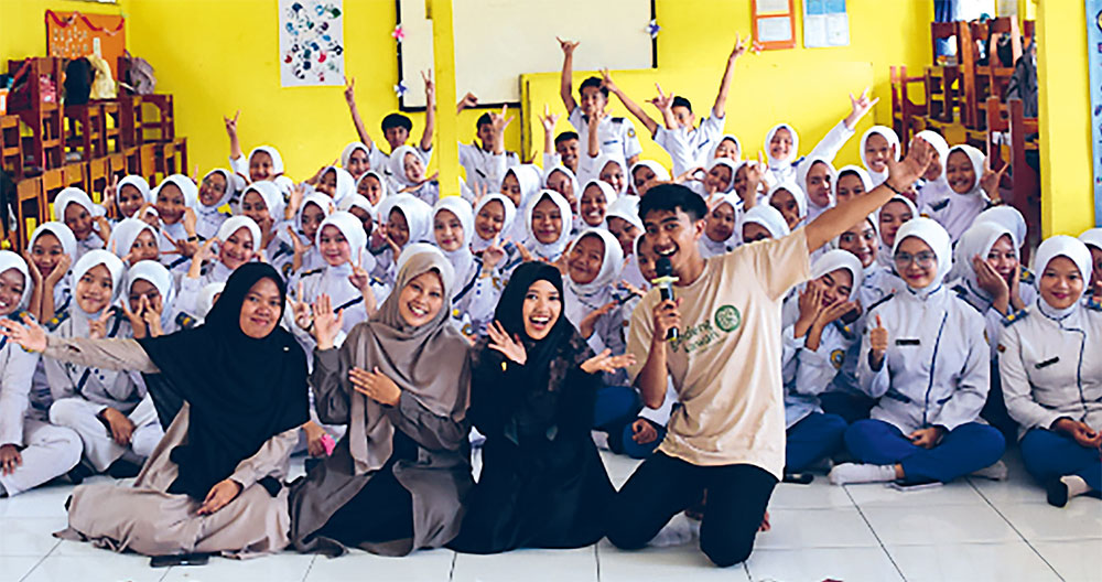KECEMASAN TURUN: Siswa SMK kesehatan di Bandung Barat setelah mengikuti program Gandeng Kawan. (DOK. CITA SEHAT FOUNDATION) - Image