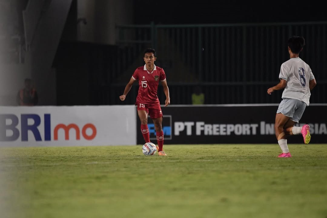 Rayhan Hannan saat membela Timnas Indonesia. (Instagram Rayhan Hannan). - Image