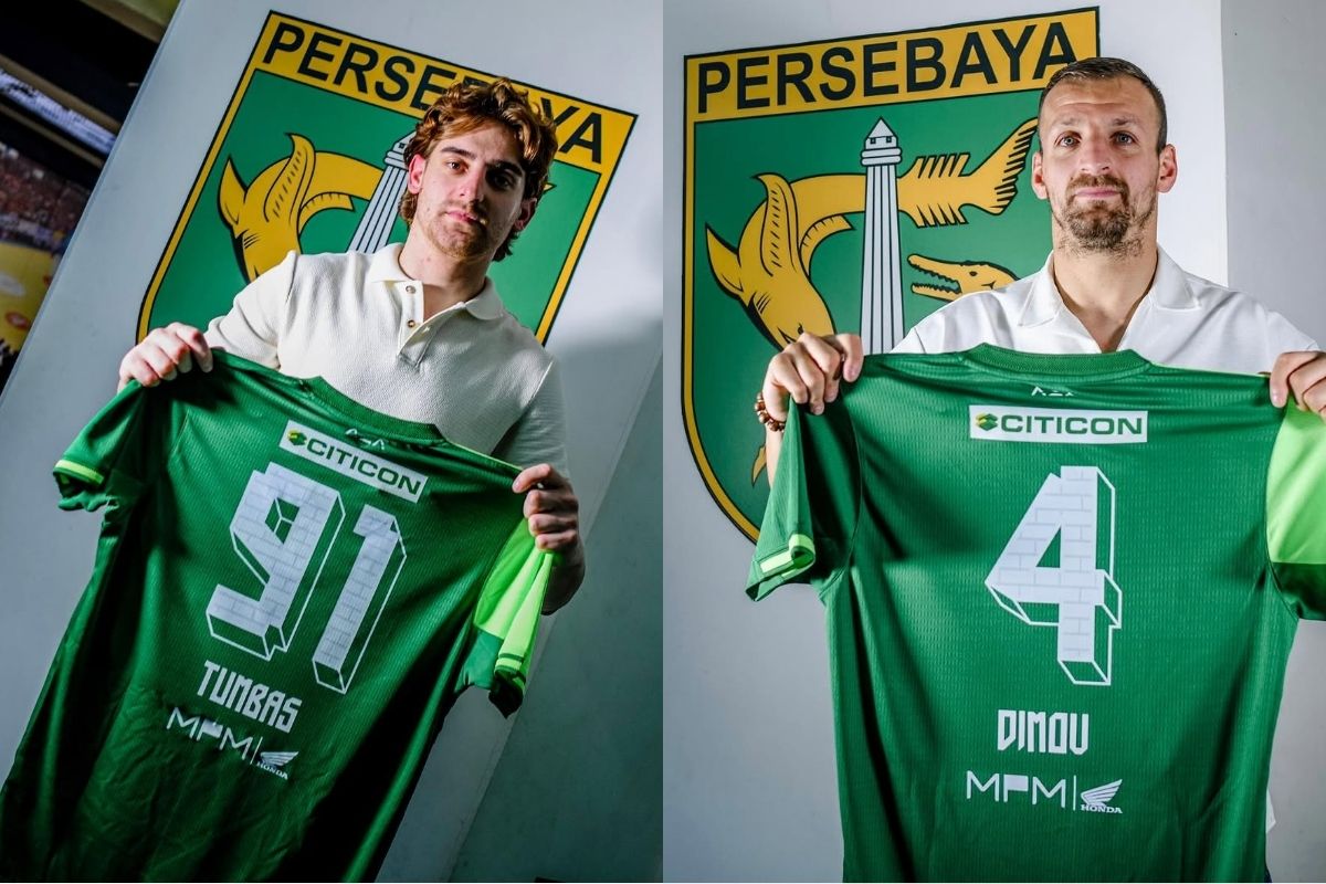 Nomor punggung Dime Dimov dan Dejan Tumbas yang jadi harapan baru Persebaya Surabaya nan menjanjikan. (Media Persebaya) - Image