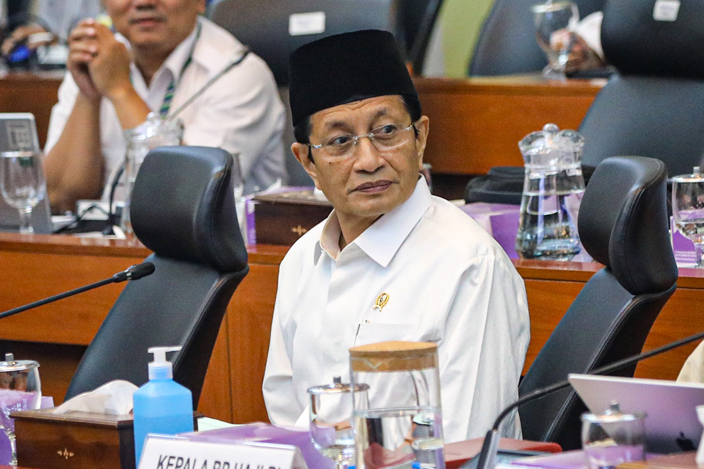Menteri Agama Nasaruddin Umar. (Salman Toyibi/Jawa Pos) - Image
