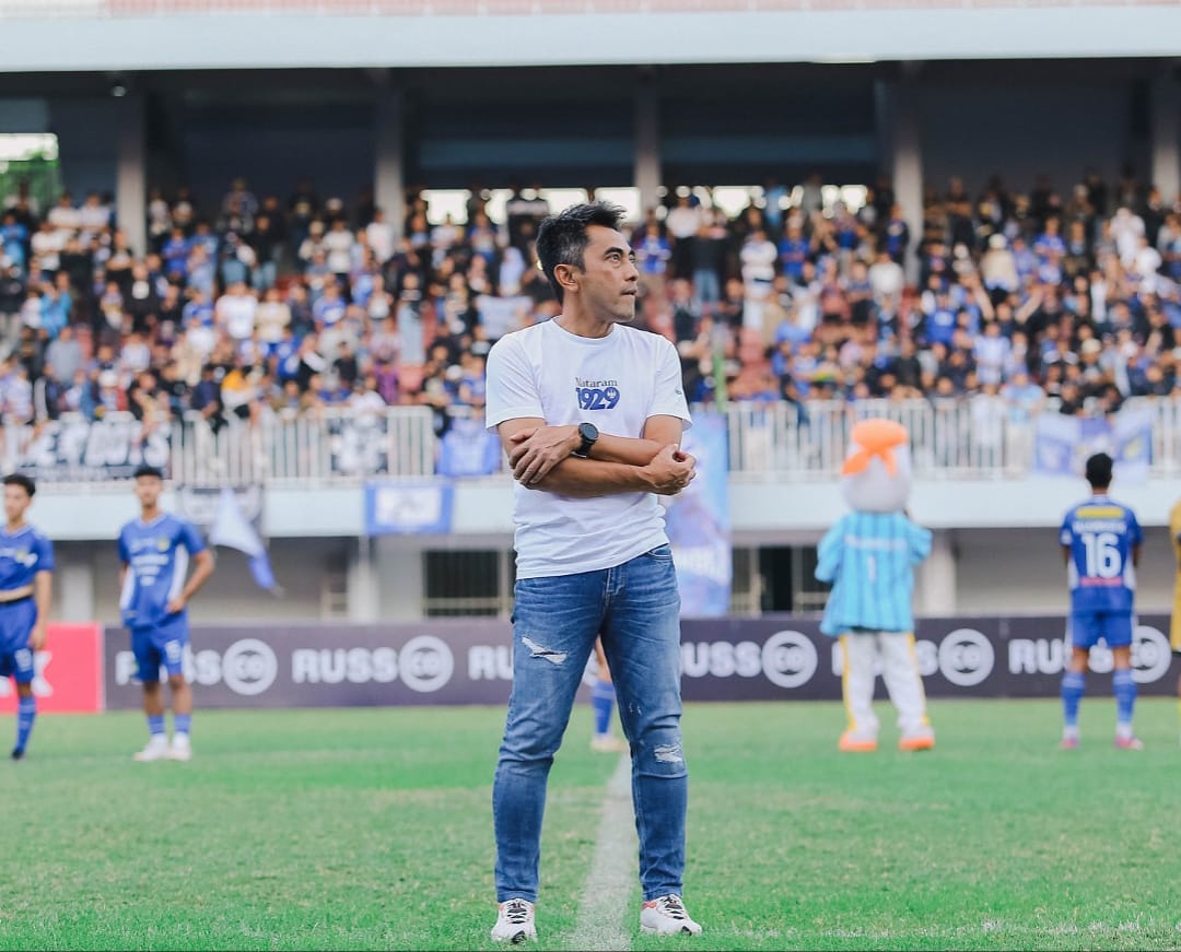 Seto Nurdiantoro ketika masih melatih PSIM Jogja di Liga 2. (Instagram Seto Nurdiantoro) - Image