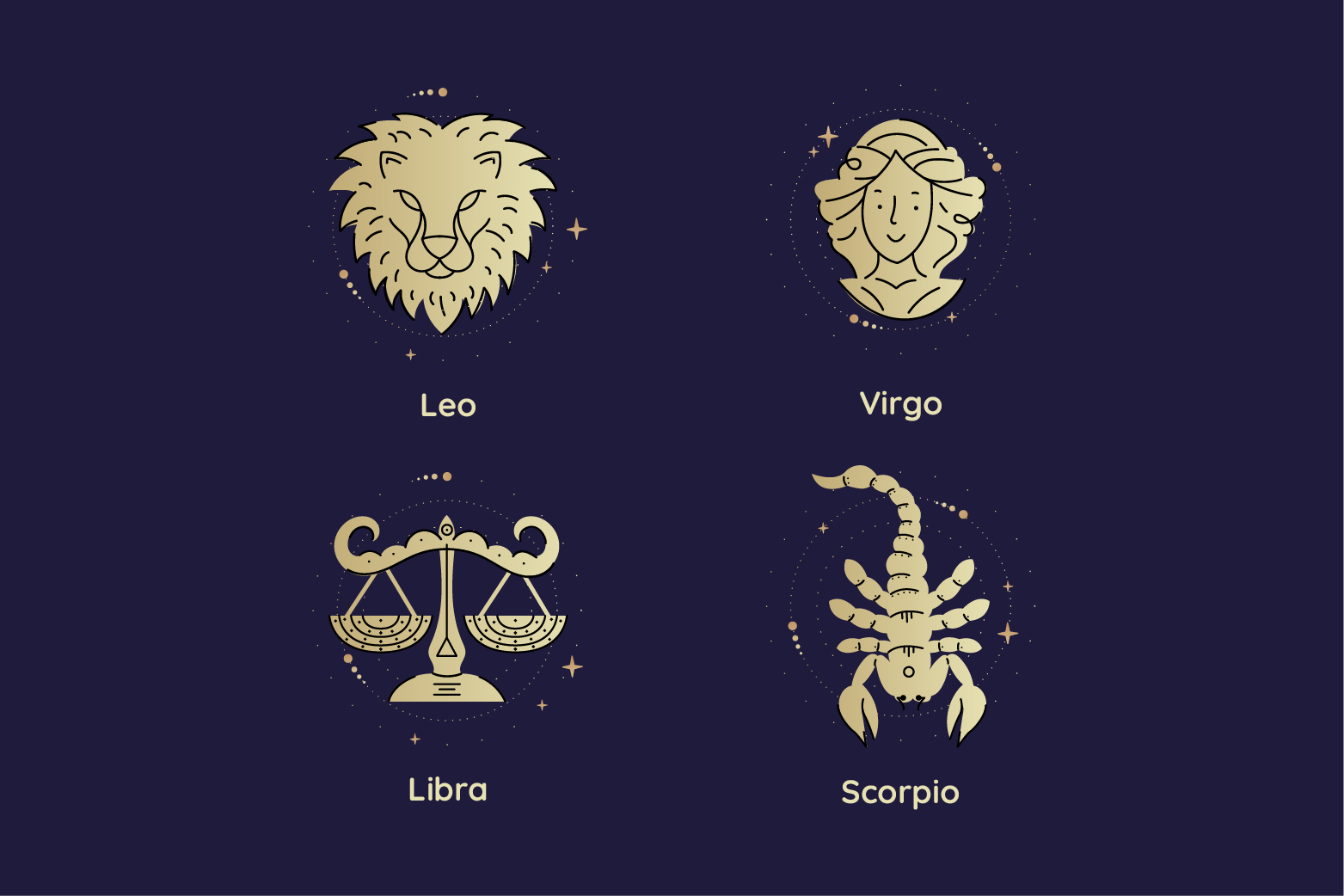 Ilustrasi zodiak Aries, Taurus, Gemini, dan Cancer. (Freepik). - Image