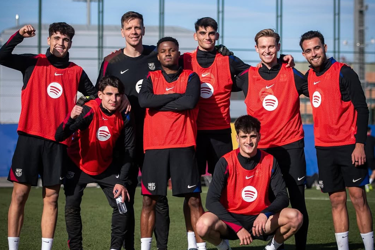 Skuad Barcelona tengah melakukan persiapan jelang menghadapi Athletic Bilbao di Piala Super Spanyol 2024. (Instagram/fcbarcelona) - Image