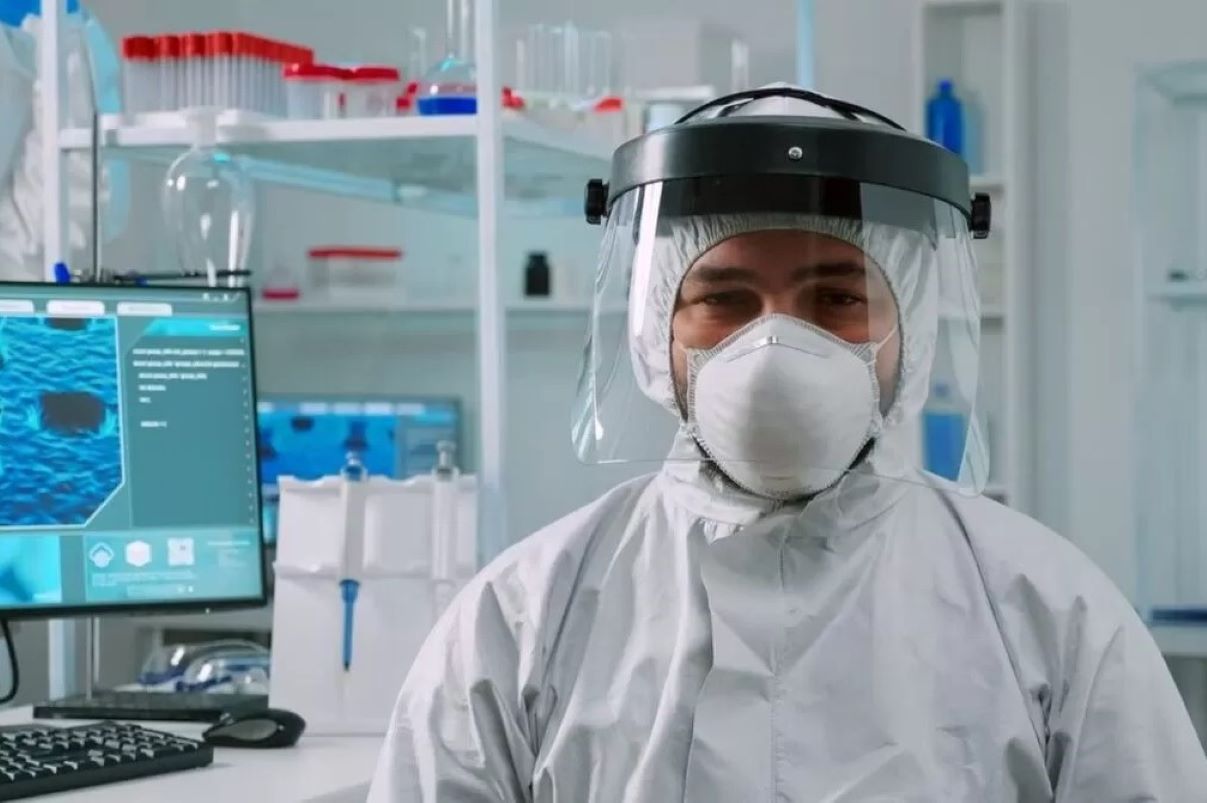 Ilustrasi virus Human Metapneumovirus (HMPV). (Dokumentasi JawaPos.com) - Image