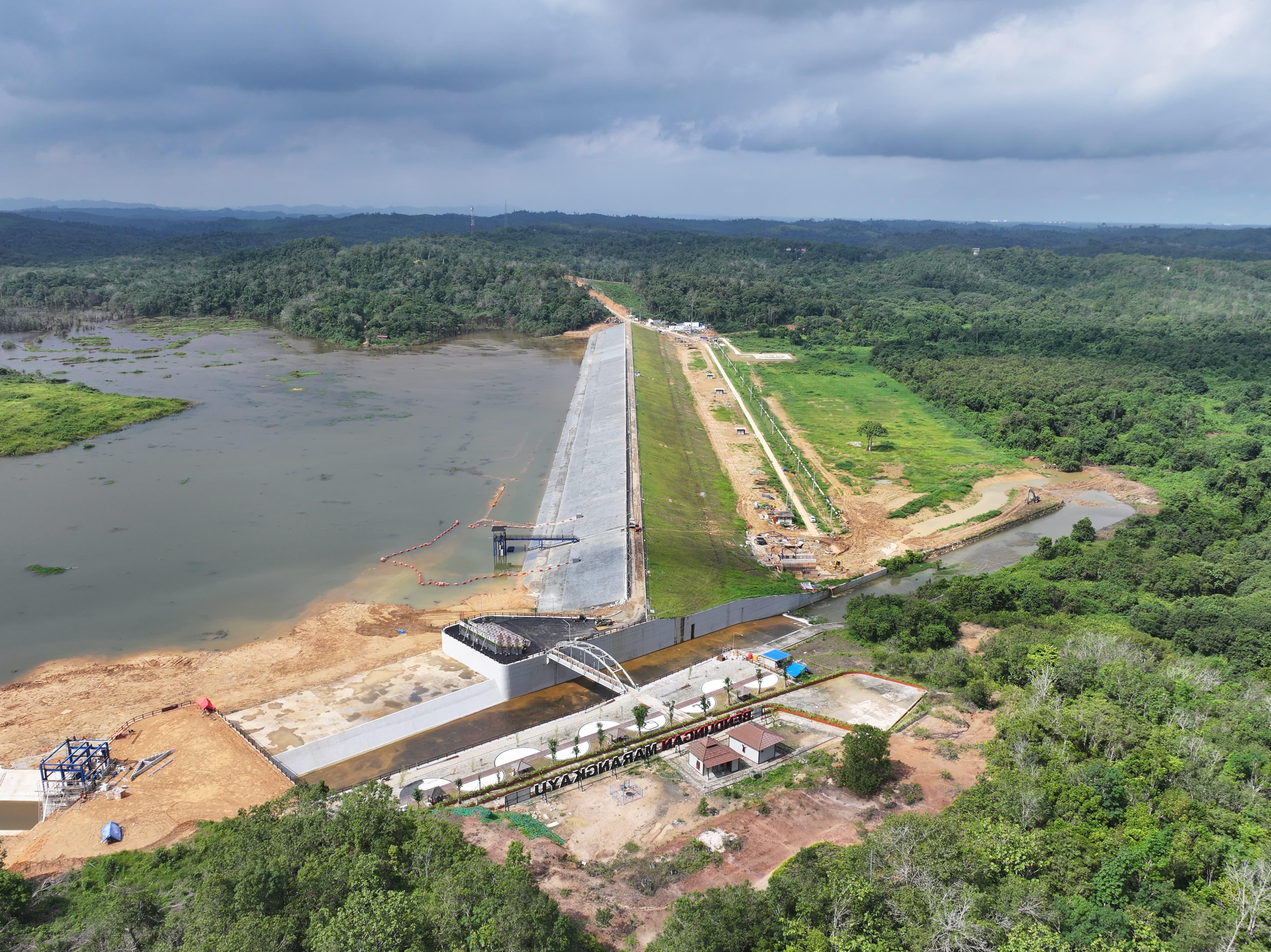 Salah satu bendungan yang bakal diresmikan awal 2025 oleh Kementerian PU. (Humas Kementerian PU) - Image