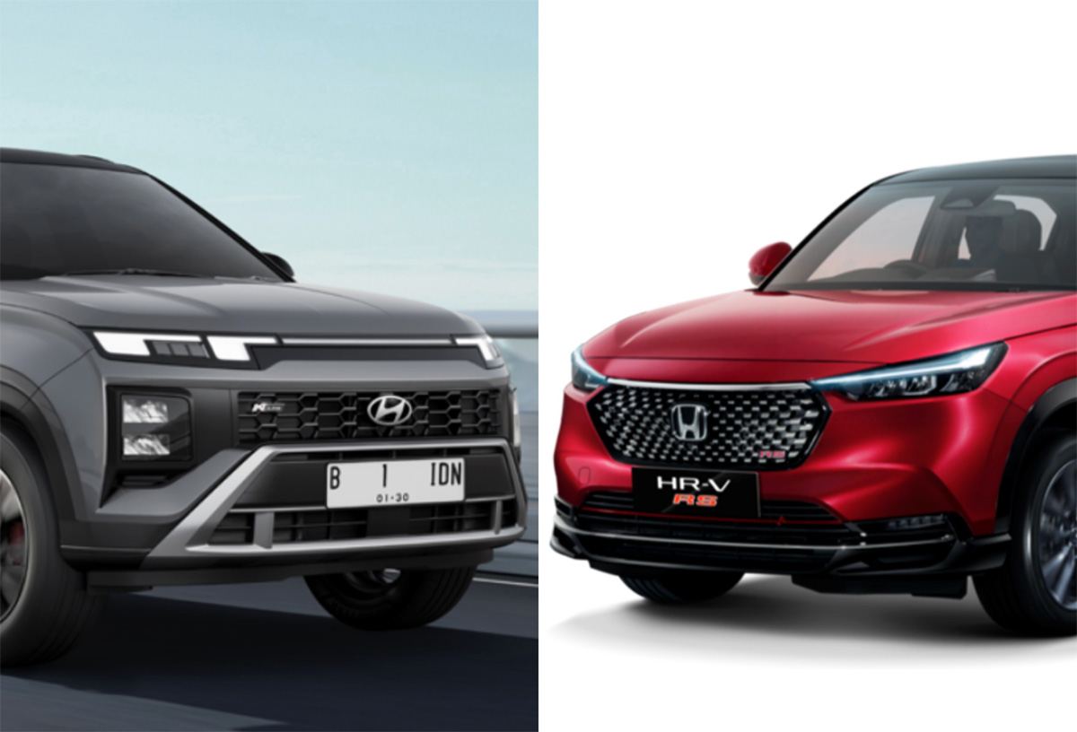 Hyundai New Creta N Line Turbo vs All New Honda HR-V Turbo RS. (RianAlfianto/JawaPos.com). - Image