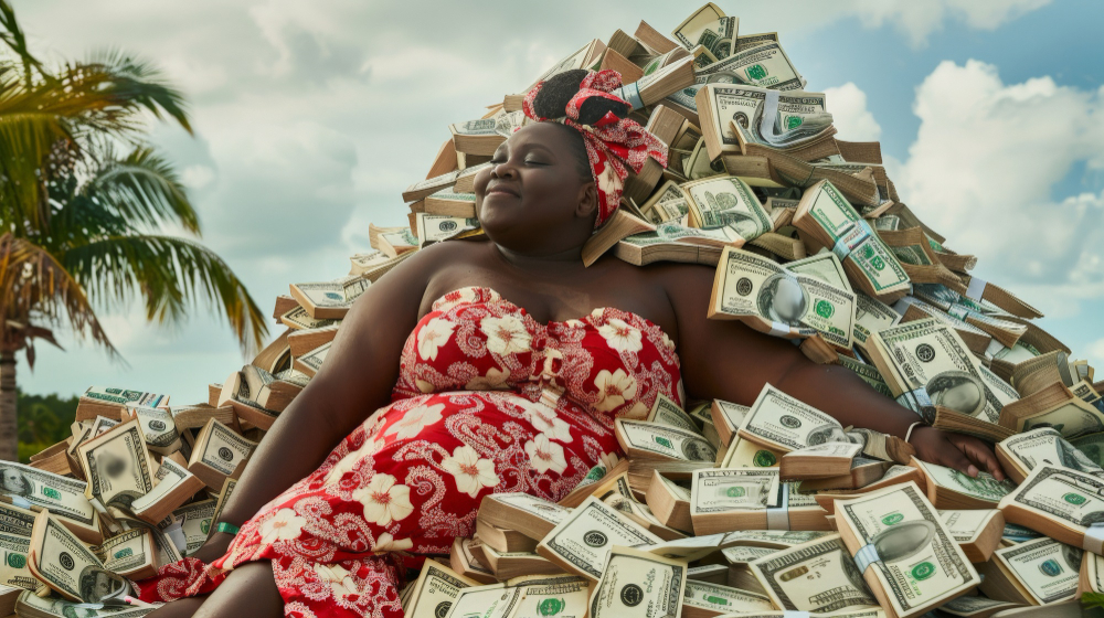 Ilustrasi orang dengan rezeki melimpah tak tertandingi. (Freepik) - Image