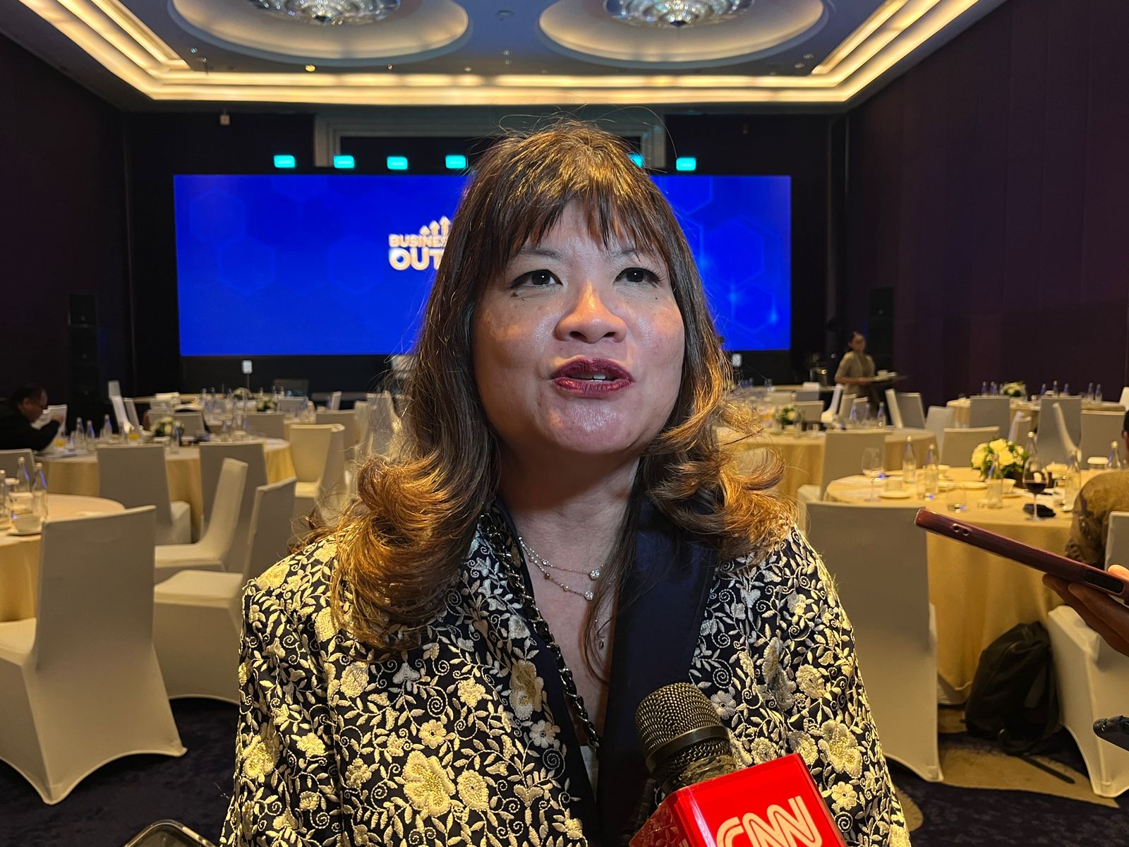 Ketua Umum Asosiasi Pengusaha Indonesia ( Apindo ) Shinta Kamdani. (Nurul Fitriana/JawaPos.com) - Image