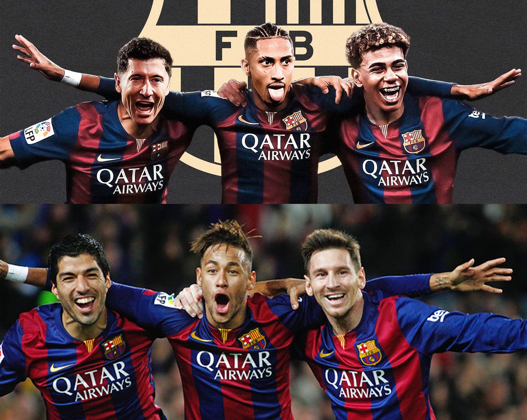 Trio LaLeR (atas) dan Trio MSN.