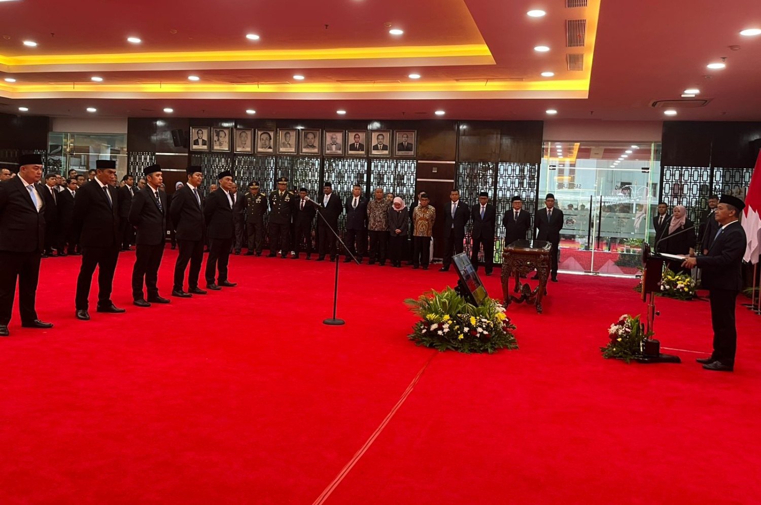 Pelantikan pejabat tinggi madya di lingkungan Kementerian ESDM, Kamis (16/1). (Kementerian ESDM) - Image