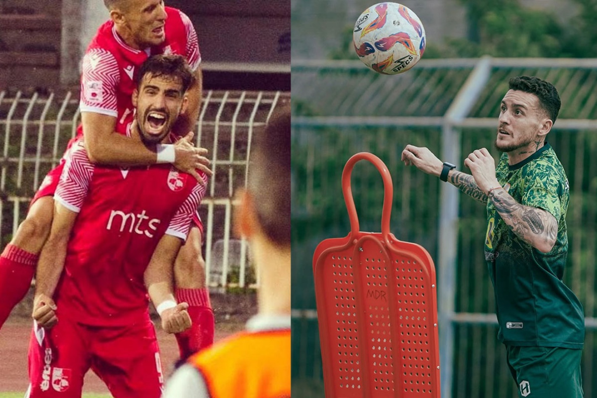 Kolase foto Miljan Skrbic dan Jaime Moreno. (Instagram Miljan Skrbic dan Barito Putera) - Image