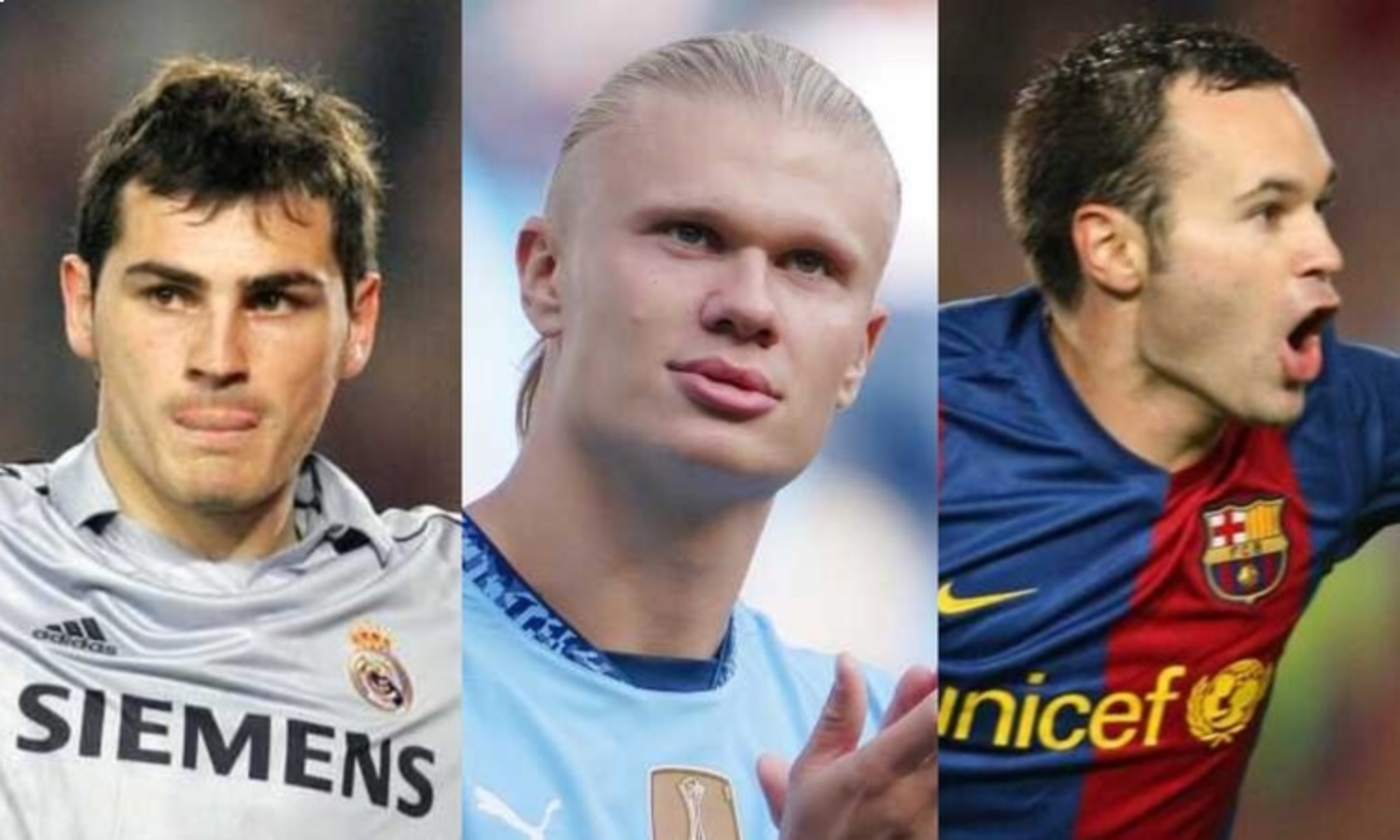 Iker Casillas, Erling Haaland dan Andres Iniesta mendapatkan kontrak panjang dari masing-masing klubnya. (Give Me Sport) - Image