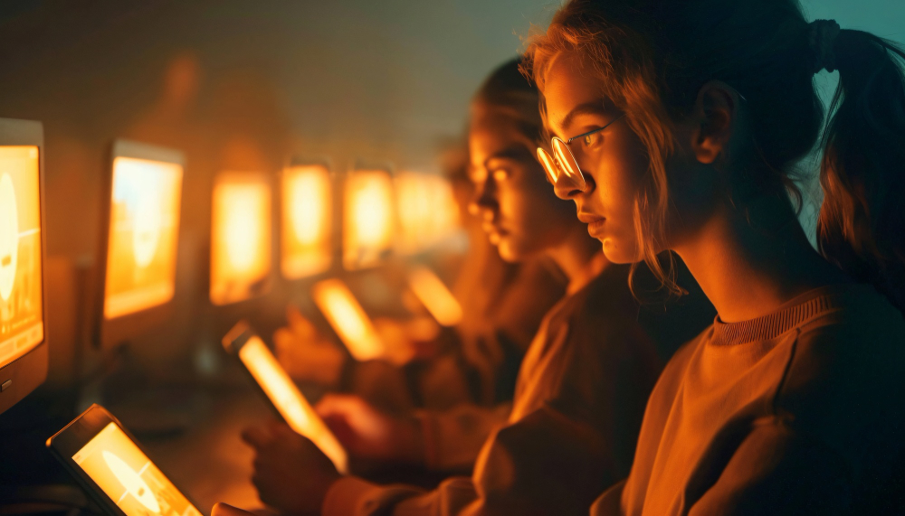 Ilustrasi orang yang sedang bermain sosial media. (Freepik) - Image