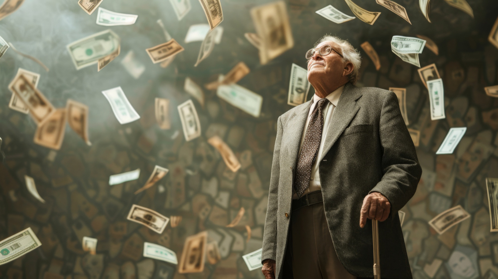 Ilustrasi orang kaya raya. (Freepik) - Image