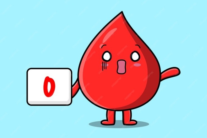 Ilustrasi golongan darah O - Image