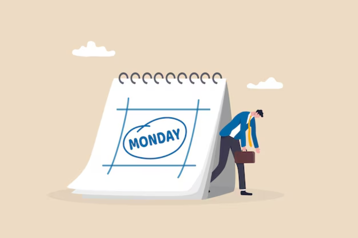 Ilustrasi Monday blues. (freepik) - Image