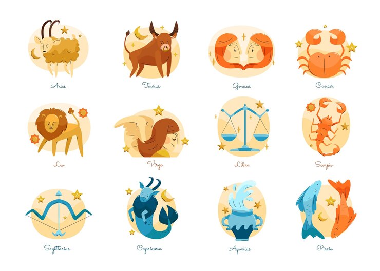 Ilustrasi 12 Zodiak. (freepik) - Image
