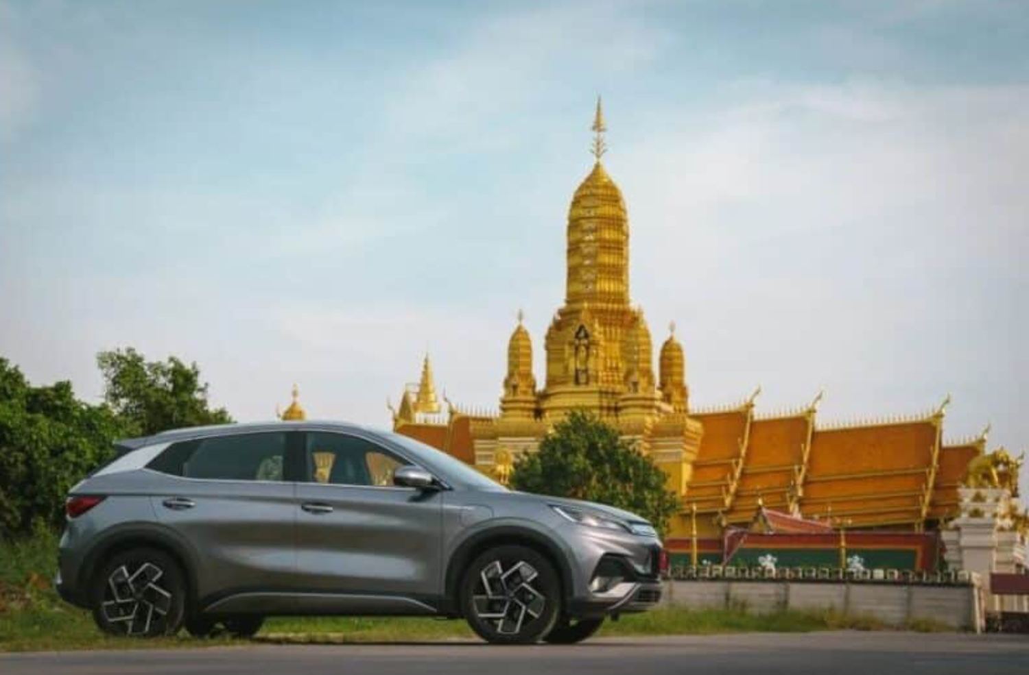 Tampilan mobil BYD Atto 3 di Thailand. (carnewschina.com) - Image