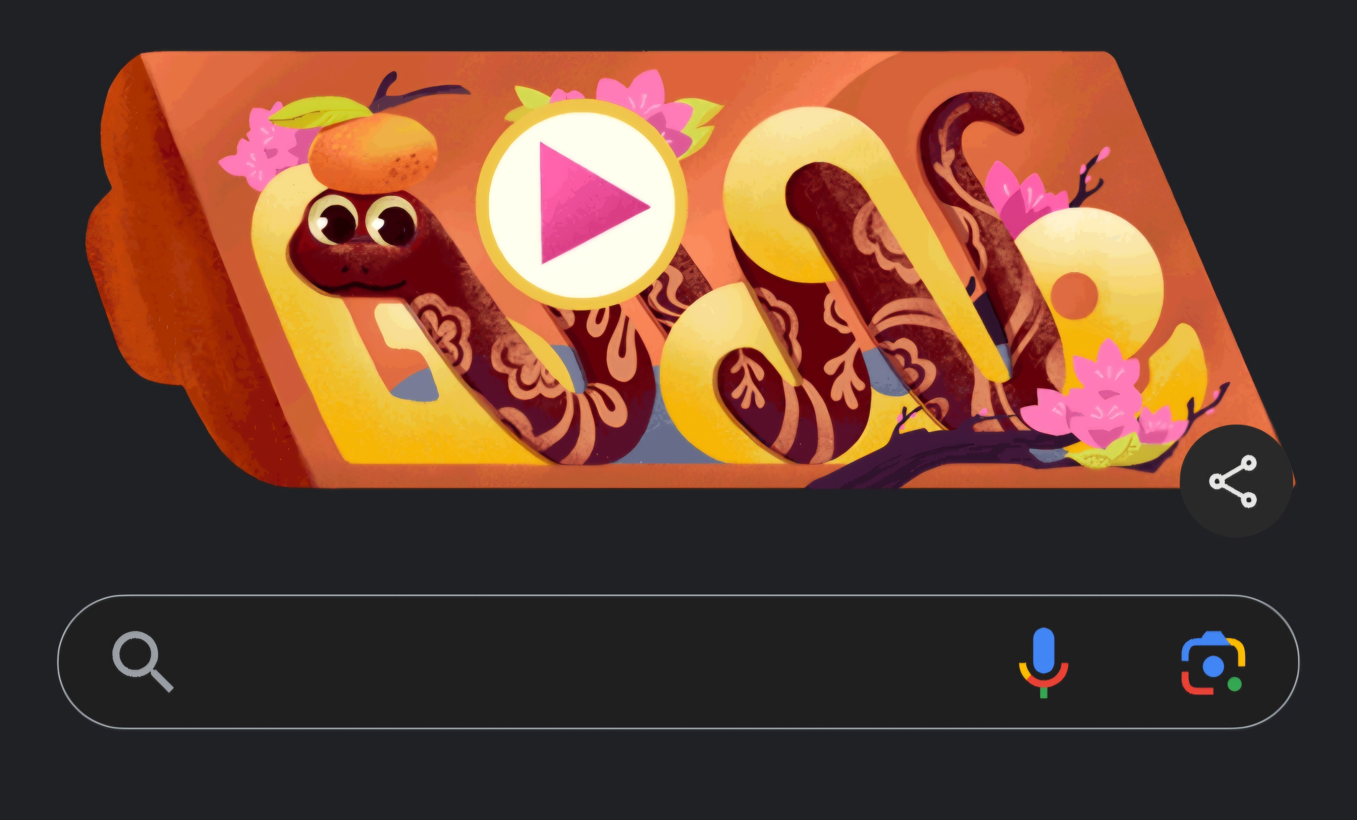 Google Doodle bertema Imlek. (Google) - Image