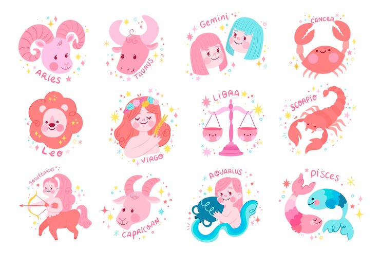 Ilustrasi 12 zodiak. (freepik) - Image