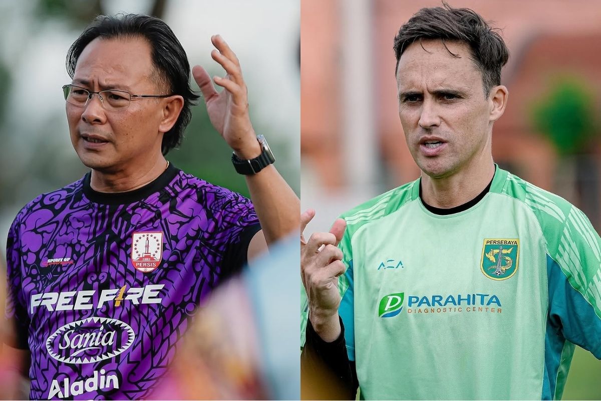 Ong Kim Swee dan Paul Munster siap buktikan siapa pelatih medioker sebenarnya di laga Persis Solo vs Persebaya Surabaya. (Media Persebaya, Persis) - Image