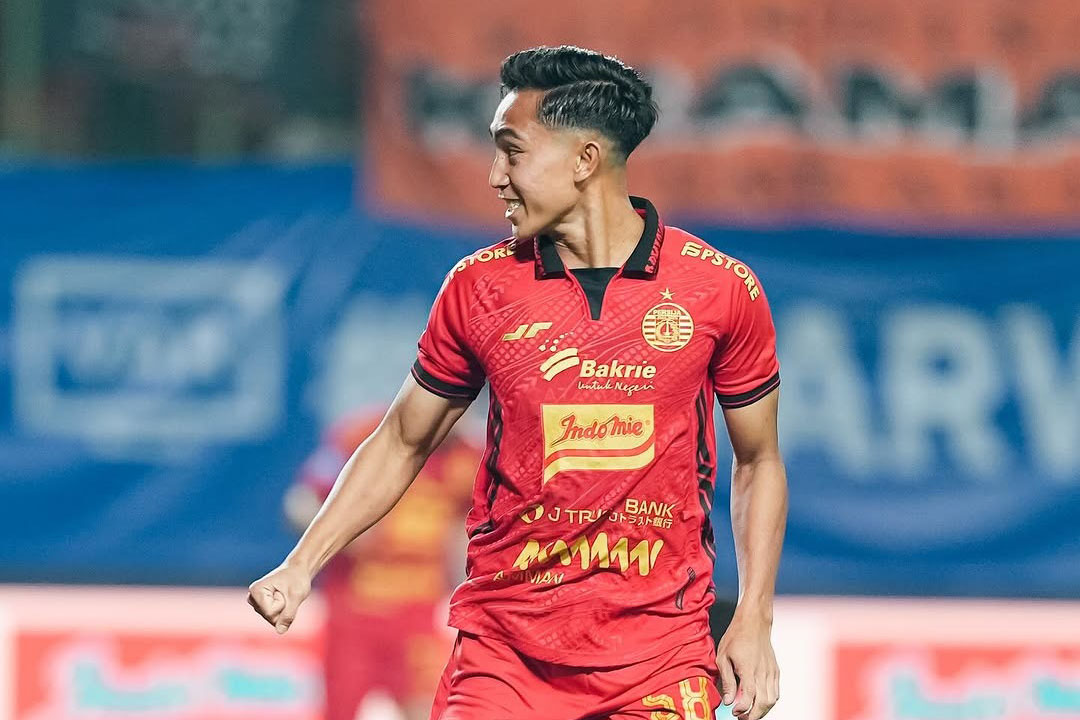 Selebrasi gol Rayhan Hannan ketika menghadapi PSBS. (Instagram Persija) - Image
