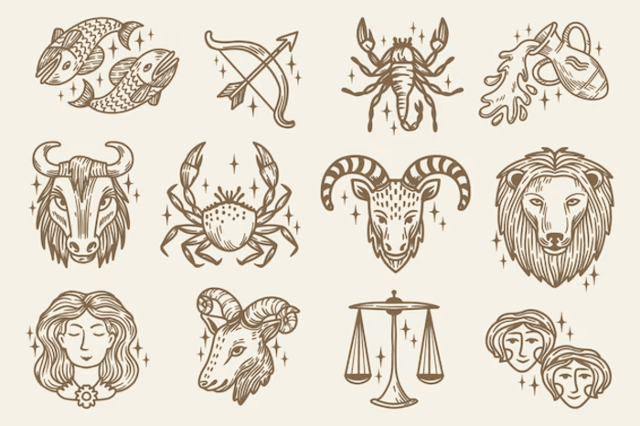Ilustrasi zodiak. (freepik). - Image