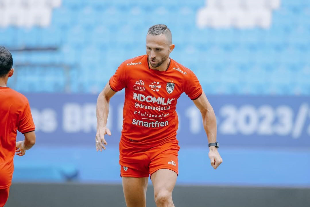 Ilija Spasojevic saat bermain di Bali United. (Instagram Ilija Spasojevic). - Image