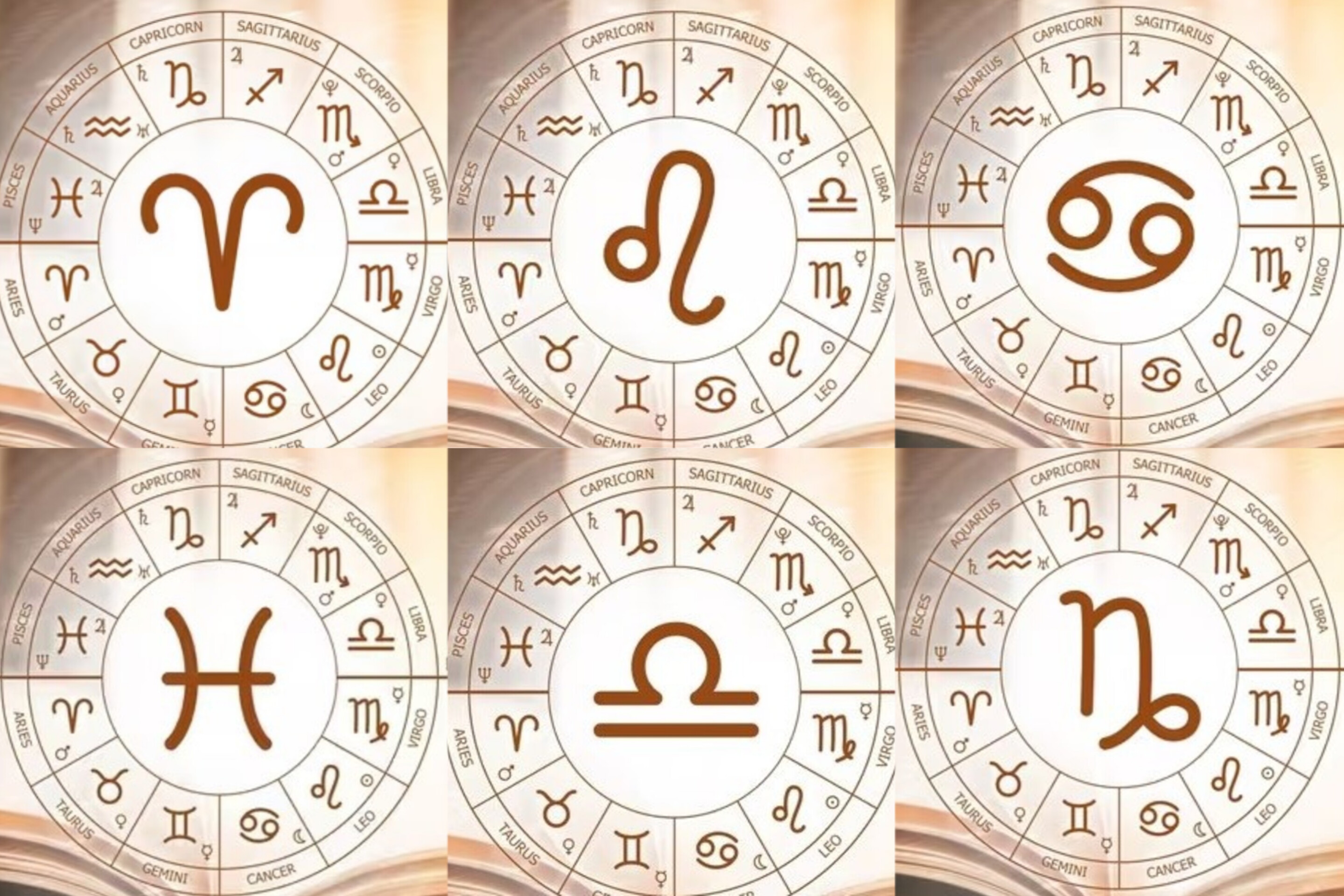 ilustrasi zodiak Aries, Leo, Cancer, Pisces, Libra, dan Capricorn. Sumber foto: Freepik - Image