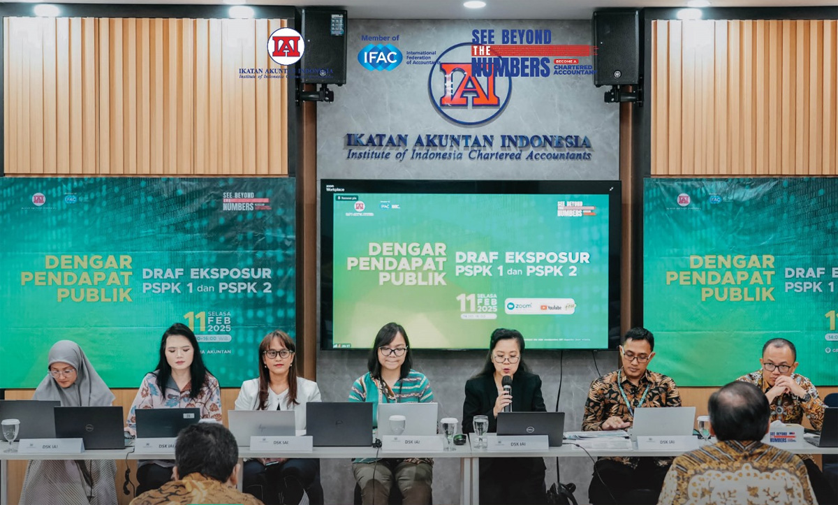 Ikatan Akuntan Indonesia (IAI) menyelenggarakan Dengar Pendapat Publik (public hearing) terkait Draf Eksposur Standar Pengungkapan Keberlanjutan (DE SPK). (Istimewa) - Image