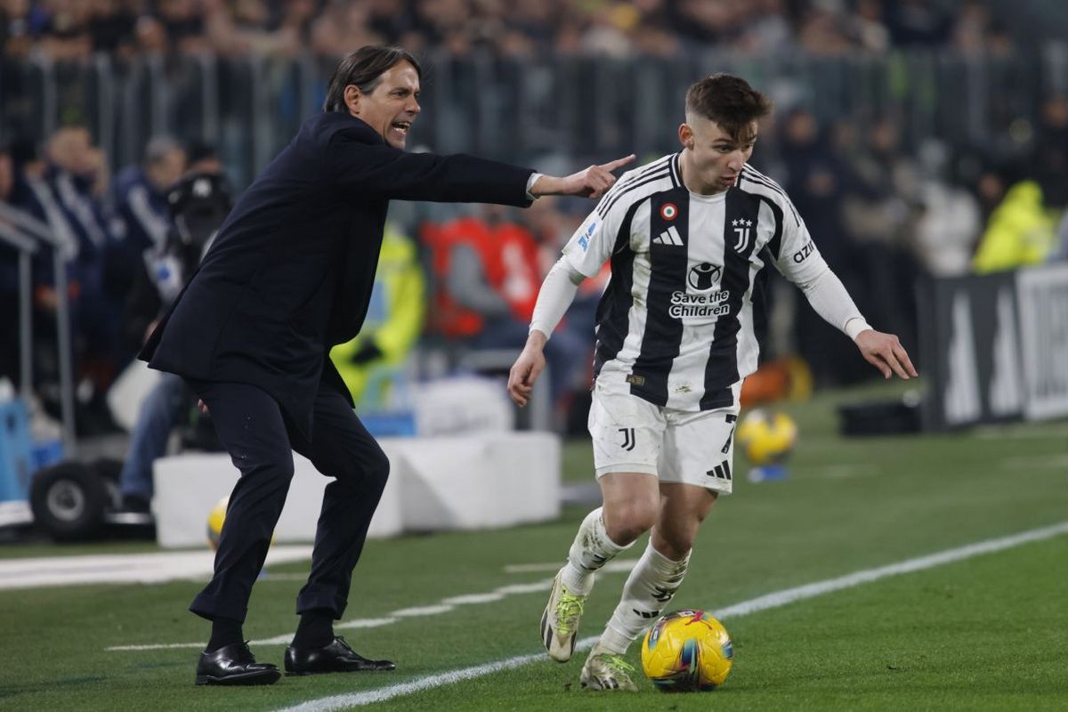 Pelatih Inter Milan Simone Inzaghi saat melawan Juventus di Liga Italia. (Italpress) - Image