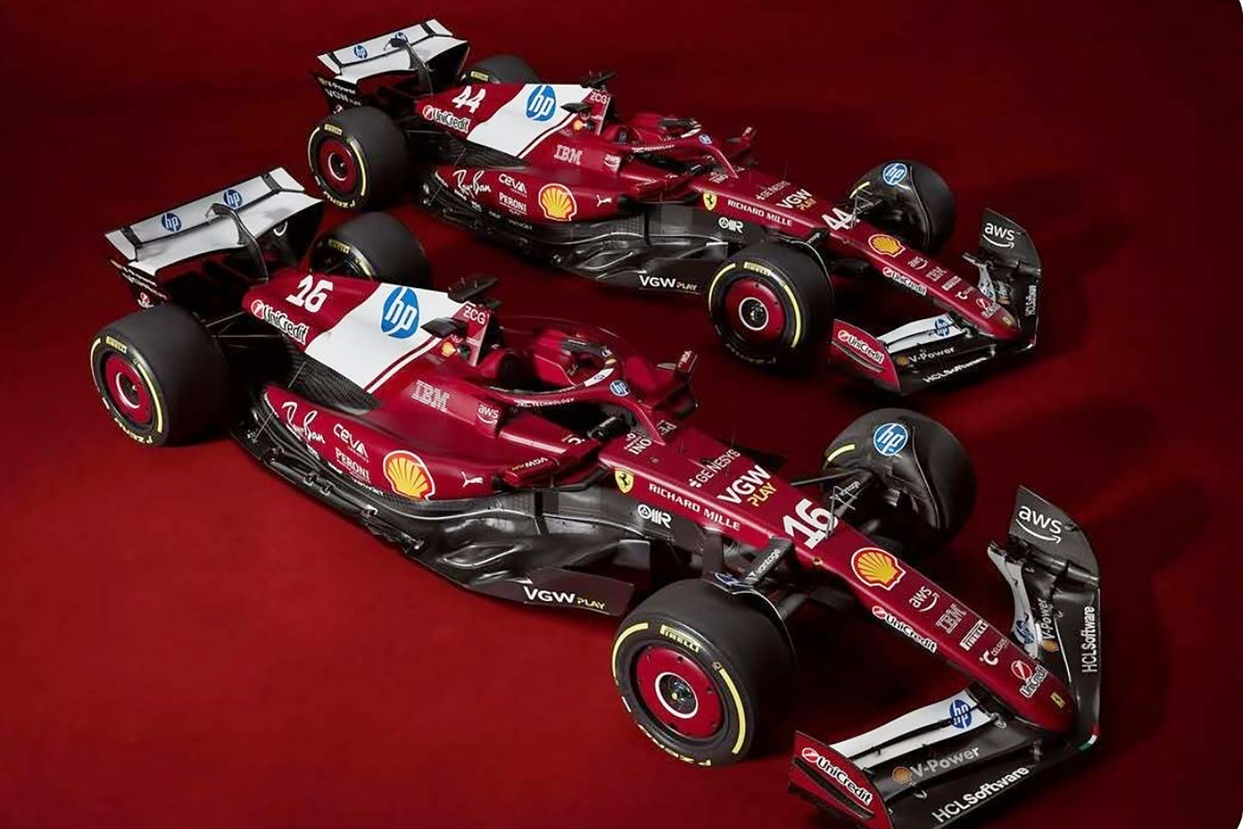 Ferarri merilis mobil SF-25 yang akan digunakan untuk balapan Formula 1 musim 2025. (Dok. Ferrari) - Image