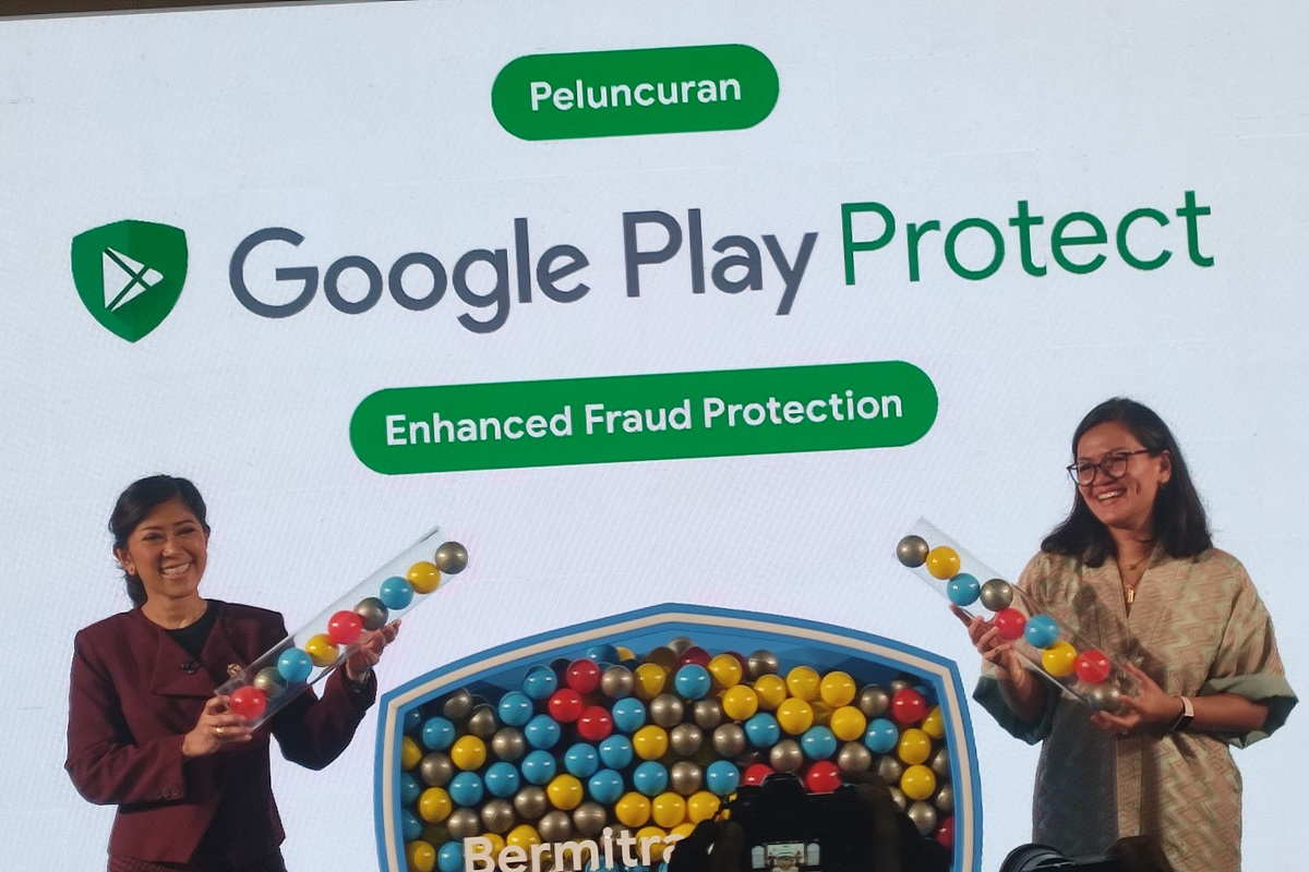 Kemkomdigi-Google Luncurkan Fitur “Enhanced Fraud Protection” untuk Lindungi Pengguna dari Penipuan di Dunia Maya di Kantor Kemkomdigi, Jakarta Pusat, Selasa (18/2). (Nanda Prayoga/JawaPos.com) - Image
