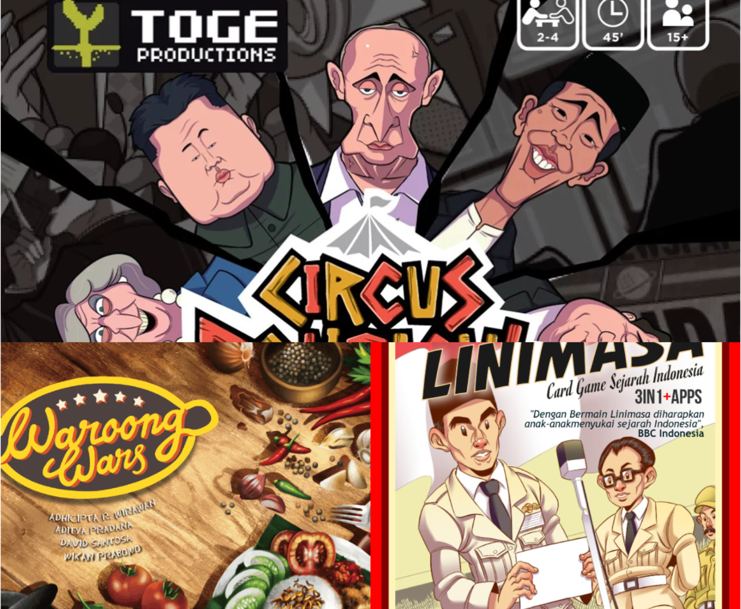 Ilustrasi berbagai board game Indonesia dari sejarah sampai buat warung (Boardgamegeek dan Toge Production) - Image